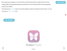 Tablet Screenshot of fluttermedia.com